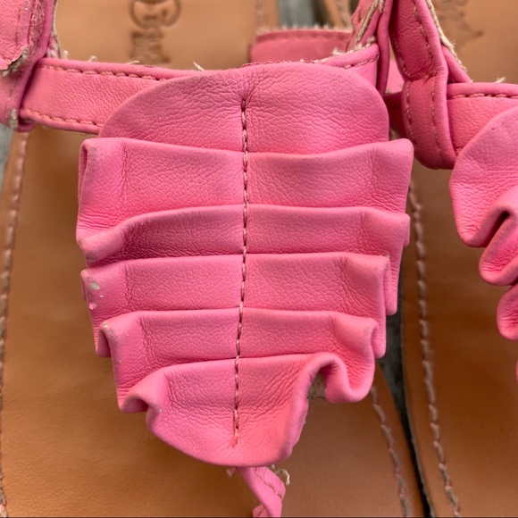 Natural Steps Pink Ruffle Sandals - Picture 5 of 8